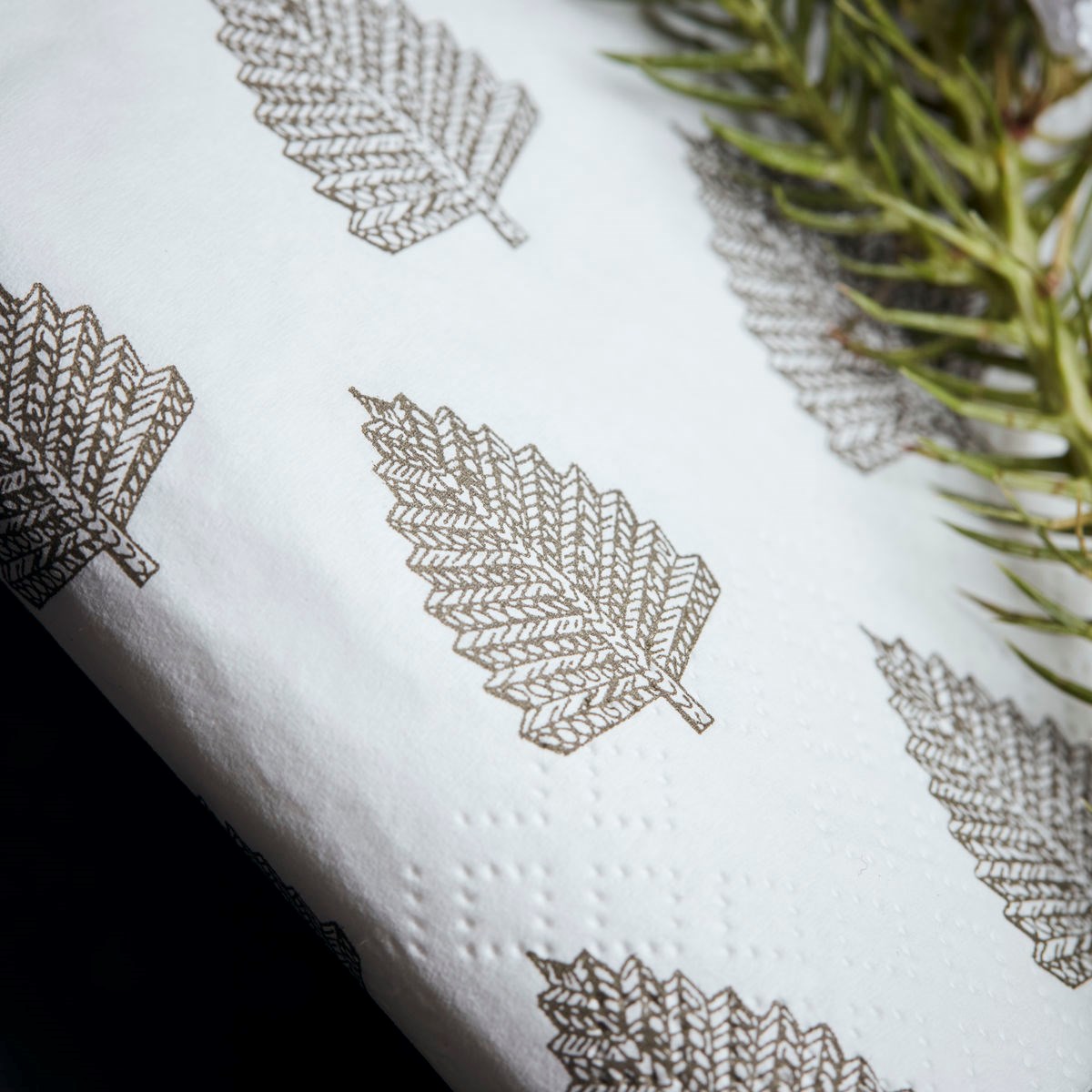 Papírové ubrousky TREE SET/40 ks tmavě zelená_2