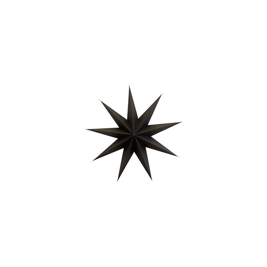 Papírová 9cípá hvězda STAR BROWN 60 cm hnědočerná_0
