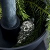 Vánoční ozdoba ve tvaru šišky CONE 5,5 cm SET/6ks stříbrná_0