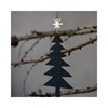 Obrázek z Vánoční ozdoba stromky s hvězdou TREE SET/3ks černo zlatá 