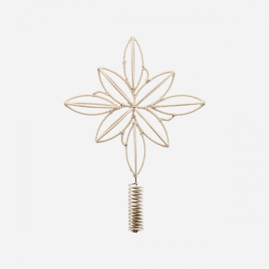 Obrázek z Vánoční špice na stromek STAR SOFT béžová 