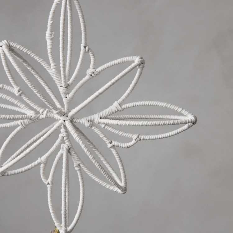 Obrázek z Vánoční špice na stromek STAR SOFT béžová 