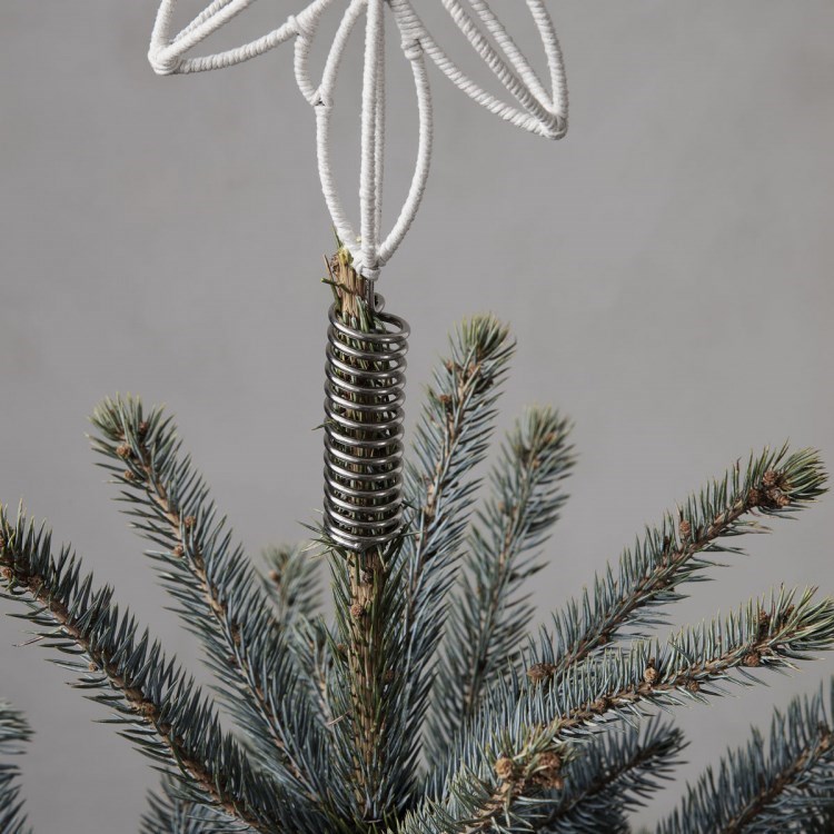 Obrázek z Vánoční špice na stromek STAR SOFT béžová 