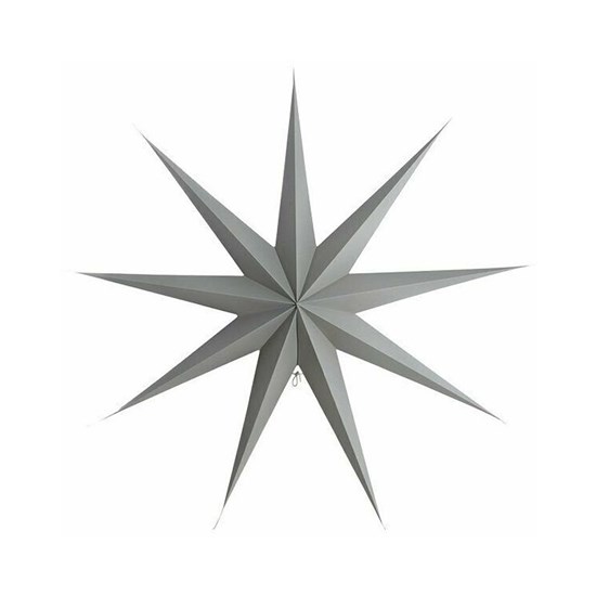 Obrázek z Papírová 9cípá hvězda STAR GREY 87 cm šedá 