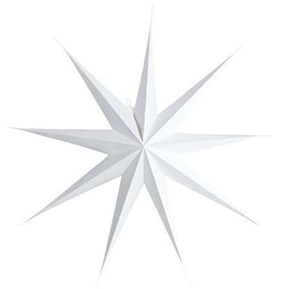 Papírová 9cípá hvězda House Doctor STAR WHITE 87cm bílá_0