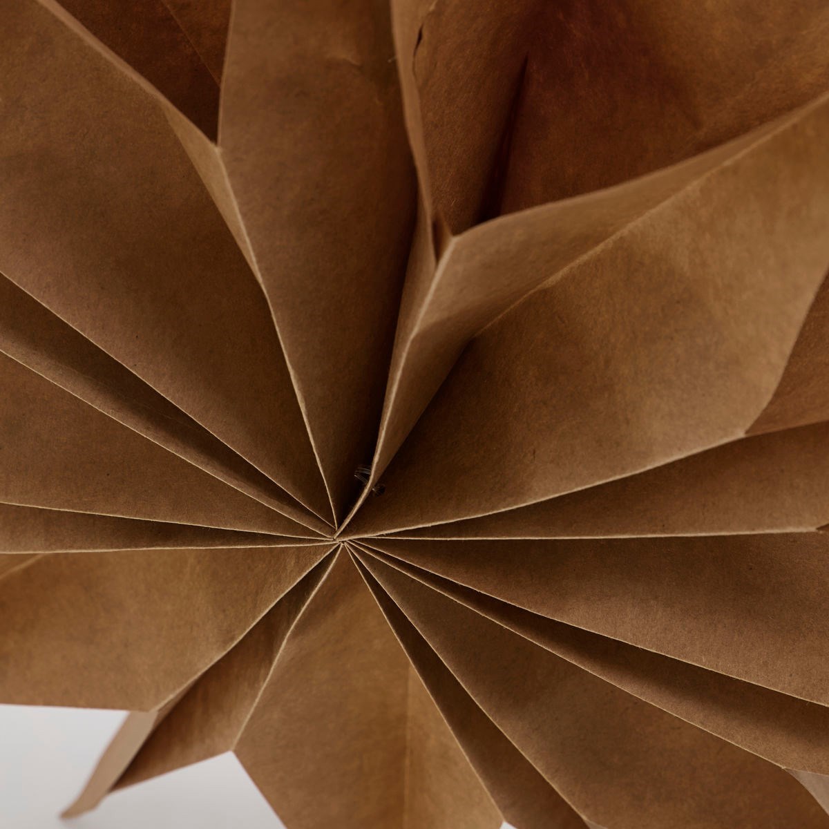 Obrázek z Papírová 12cípá hvězda House Doctor CAPELLA 50cm přírodní hnědá 