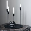 Obrázek z Kovový svícen na 4 svíčky ADVENT 38 cm černý 