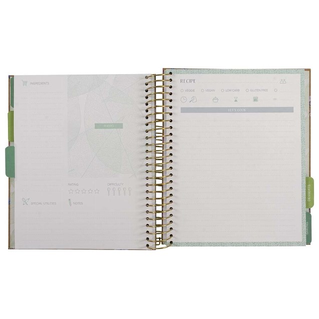 Sešit na recepty 19x22 cm Kraft-Blümche_2