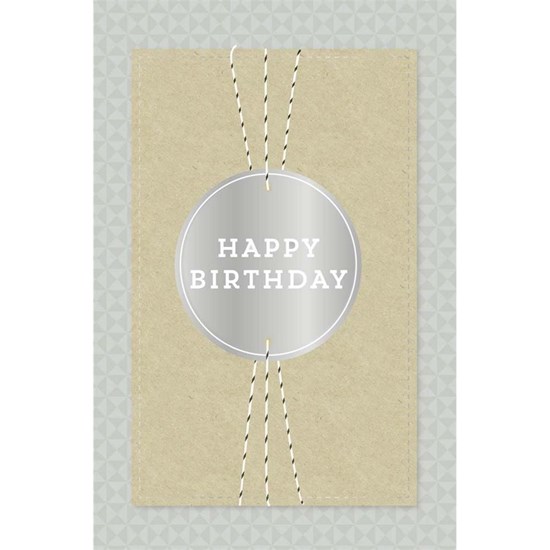 Přání ražené s obálkou Birthday Band 3D Emblem_0