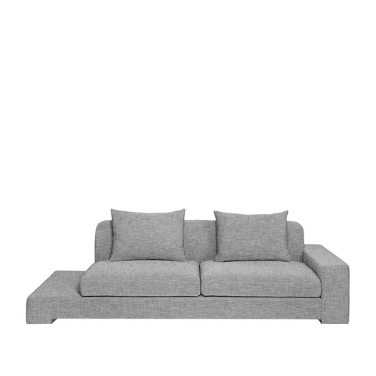 Sofa 2-místná BAY 250 cm šedá (bočnice vpravo)_1