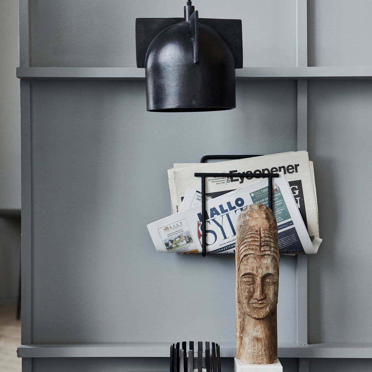 Drž&#225;k /stojan na časopisy HOLD 22 cm čern&#253;_2