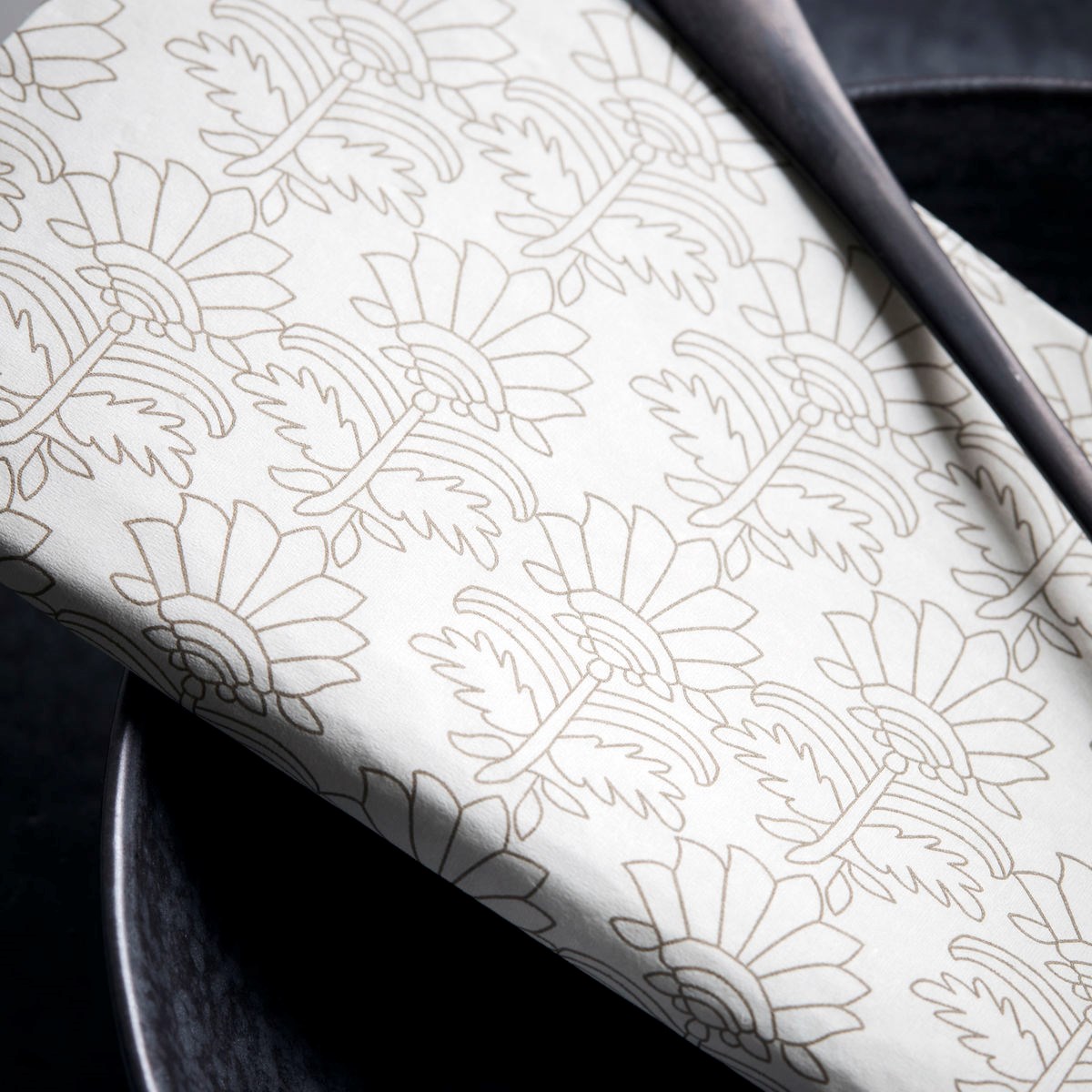 Ubrousky BAROQUE 20x20 cm 40 ks šedá/hnědá_1