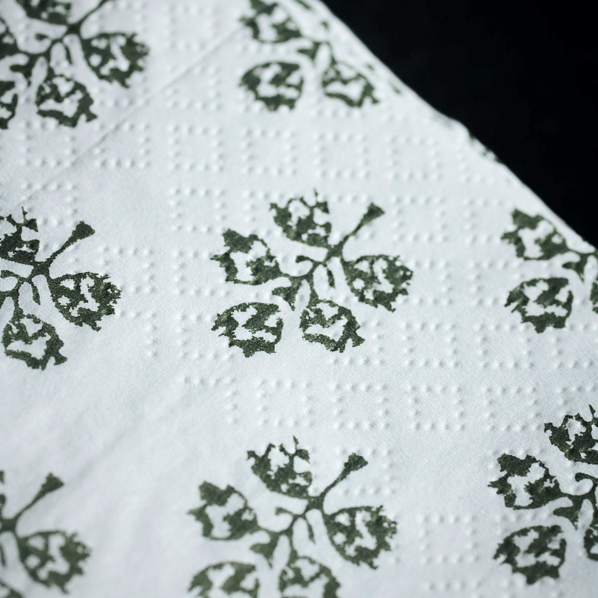 Papírové ubrousky PLANT SET/40 ks zelenobílé_1