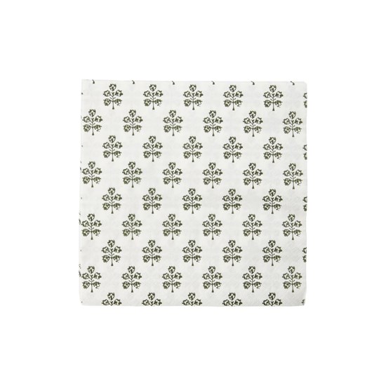 Papírové ubrousky PLANT SET/40 ks zelenobílé_3