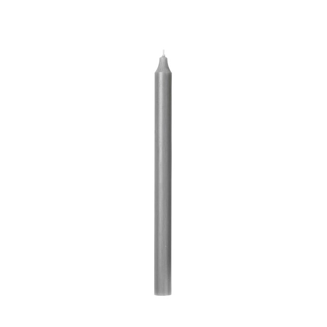 Svíčka kulatá dlouhá 2,1 cm sv. šedá_0