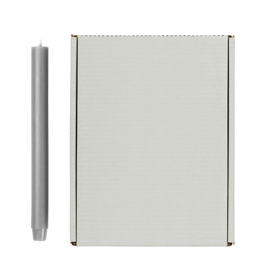 Svíčka kulatá dlouhá 2,6 cm - šedá_1