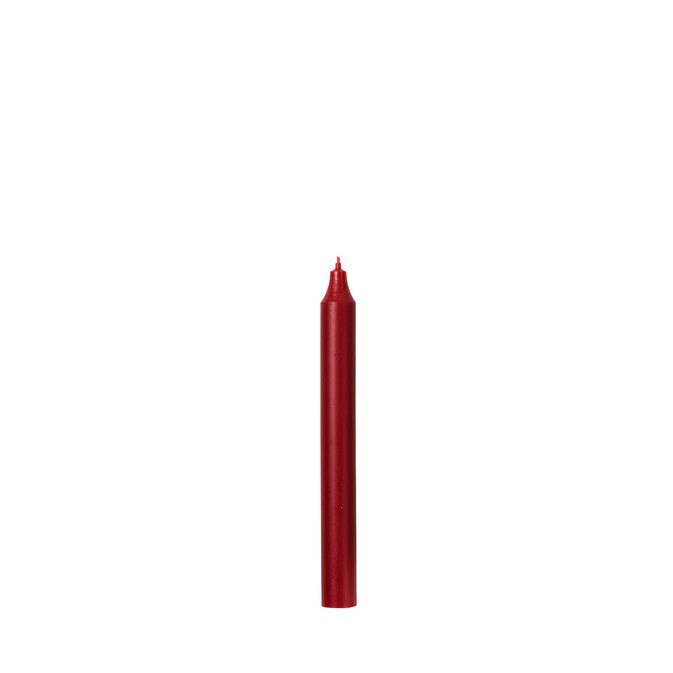 Svíčka kulatá krátká 2,1 cm  - červená_0