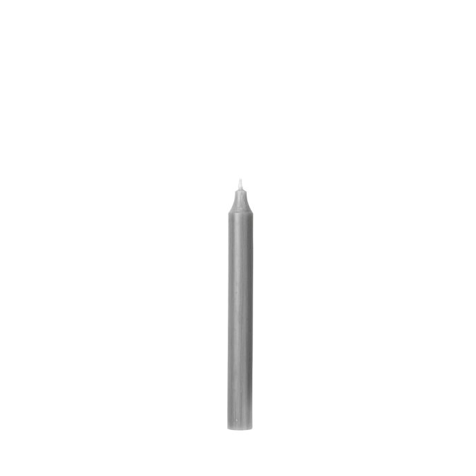 Svíčka kulatá krátká 2,1 cm  - šedá_0