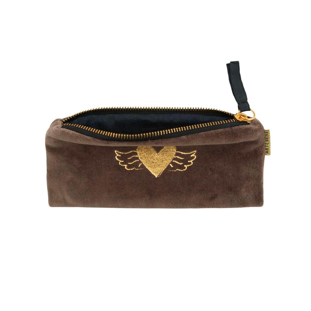 Sametové pouzdro 20x8,5 cm Herz mit Flügeln_1