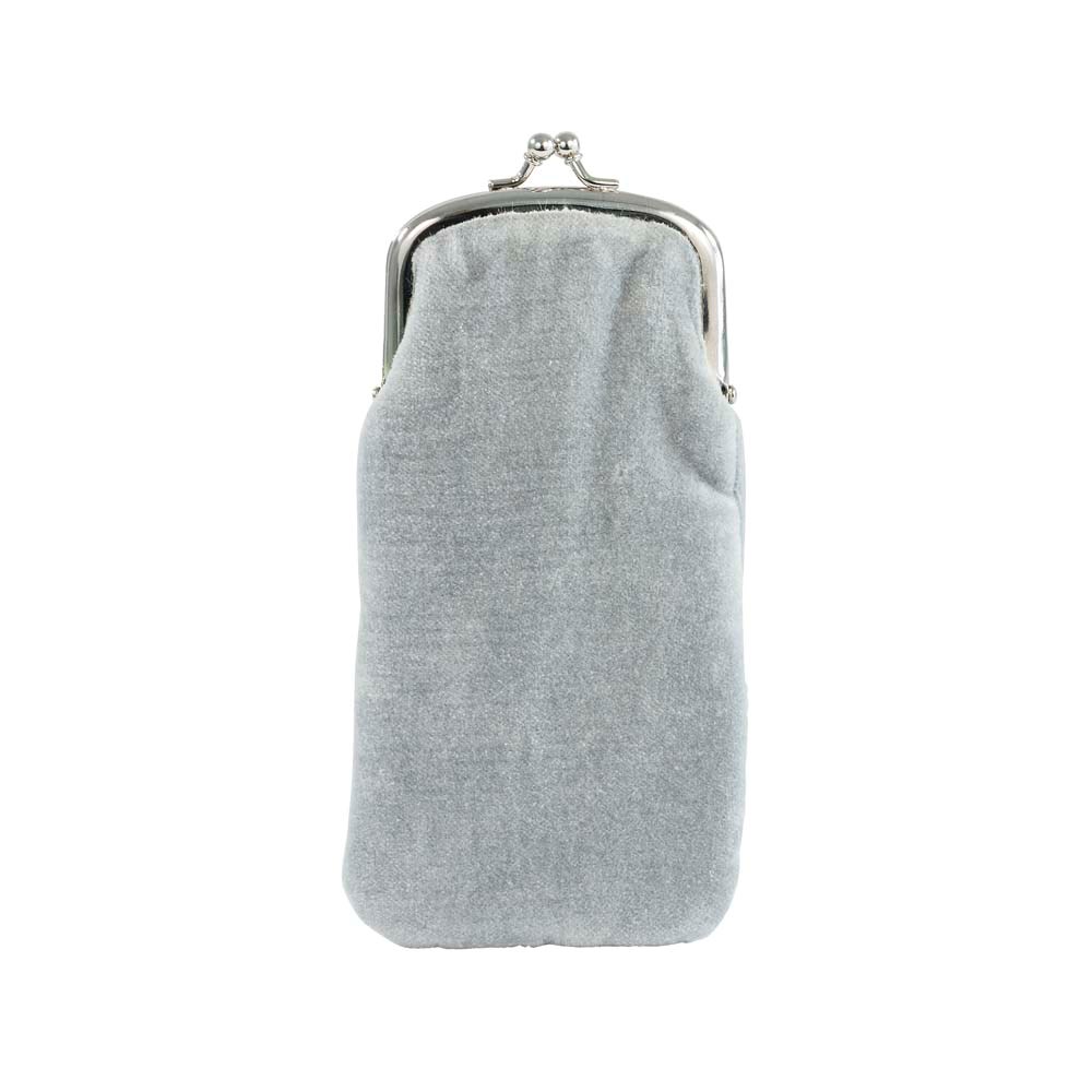 Sametové pouzdro na brýle 8,5x17 cm sv. modré_0