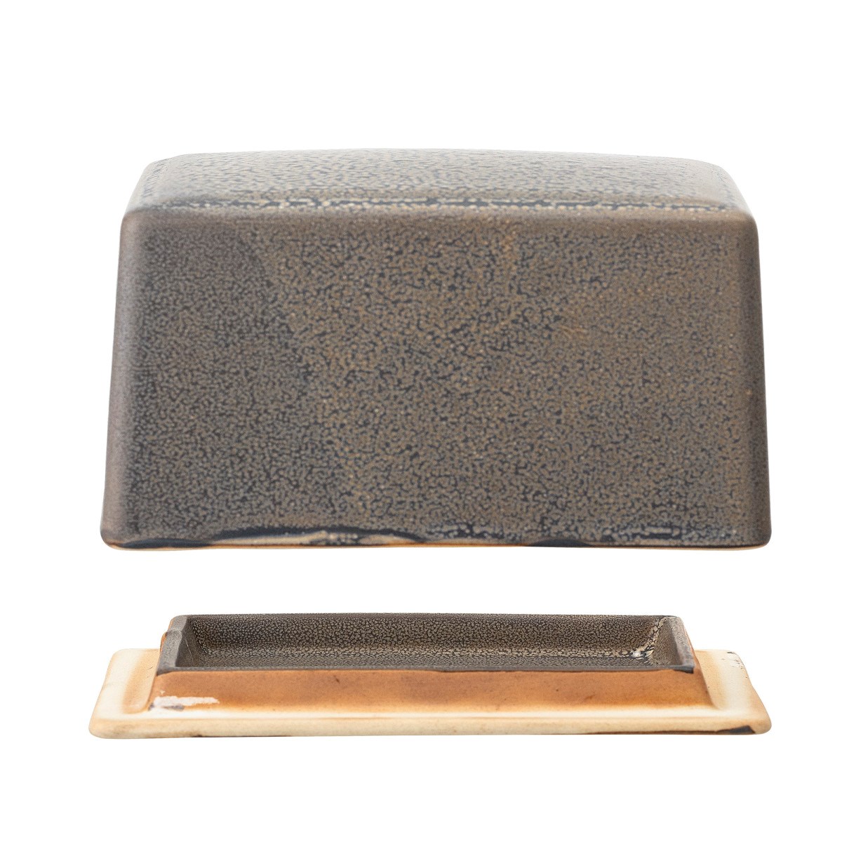 Kendra Butter Box, Grey, Stoneware_1