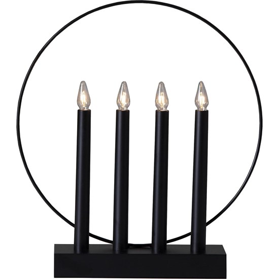 LED okenní svícen GLOSSY V.35cm černý_1