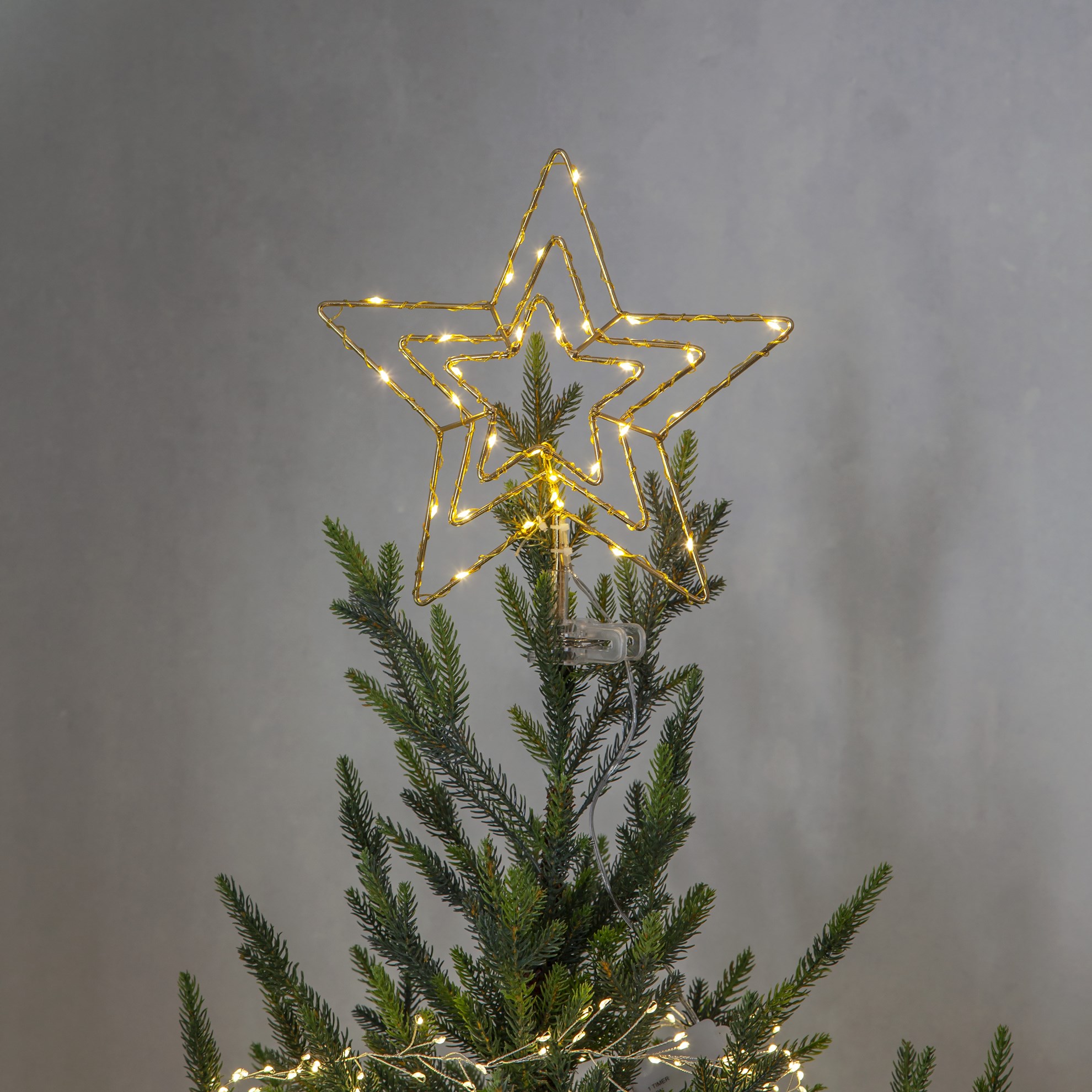 LED hvězda na strom s 3D efektem 30x LED_0