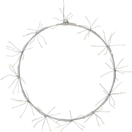 Závěsný svítící věnec HALO 108x LED P.30 cm bílý_1