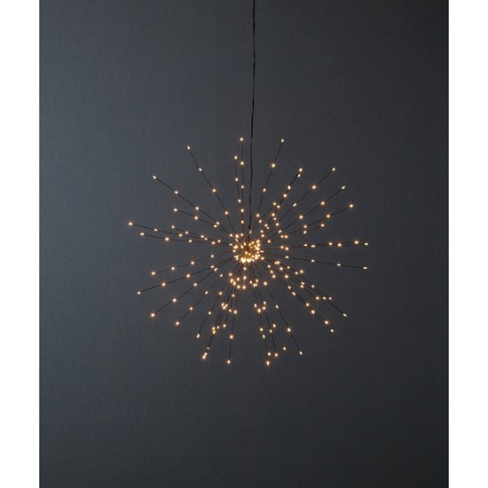 3D-LED-Hängestern "Firework"
200 warmwhite LED, schwarz,
Material: Metall, 
ca. 50x50 cm, mit Trafo,_3