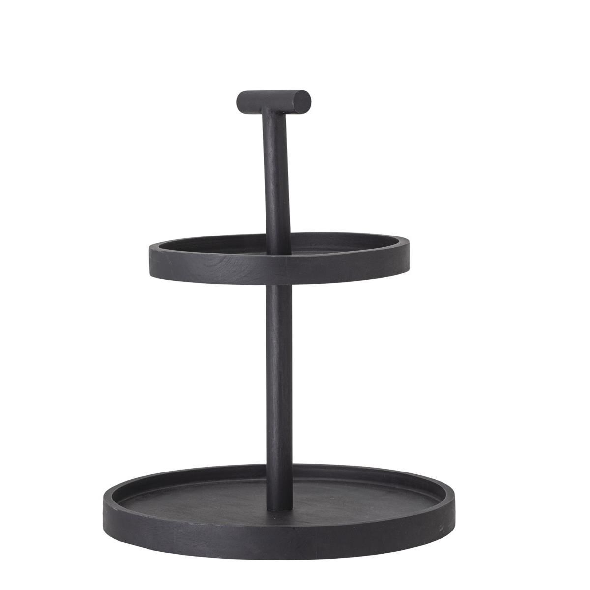 Etažér Bille, 2-patrový, černý_0