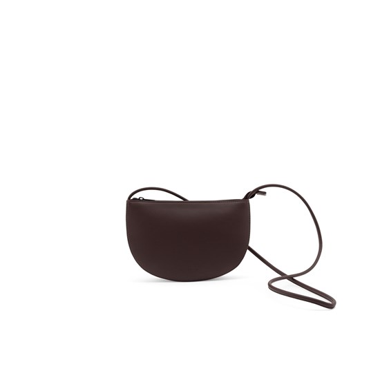 Monk & Anna Farou half moon bag | mahogany_1