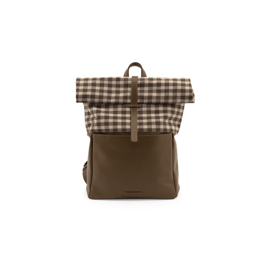 Monk & Anna Herb backpack | oak + check brown_0