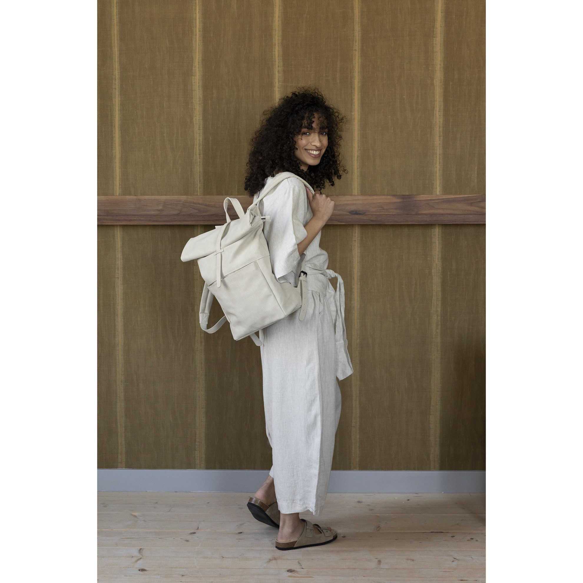 Batoh HERB Monk & Anna vegan kůže béžový_0