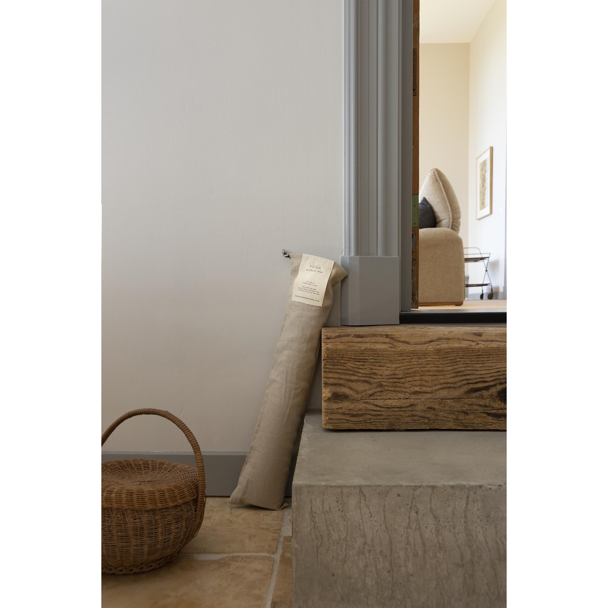 Podložka na jógu Monk & Anna 175x60 cm béžová_0