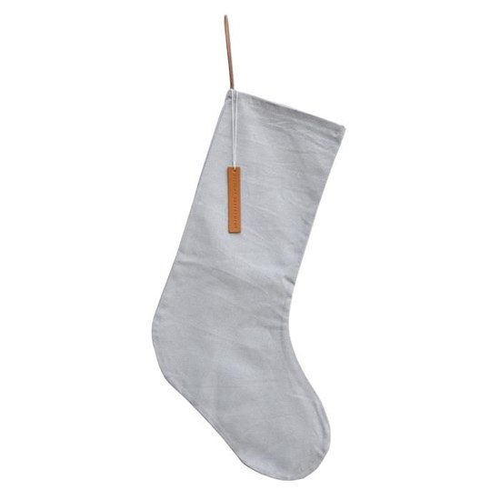 Bavlněná vánoční ponožka 46x26 cm, světle šedá_0