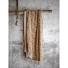 Pléd / přehoz Cianna z recyklované bavlny hnědý, 160x130 cm_3