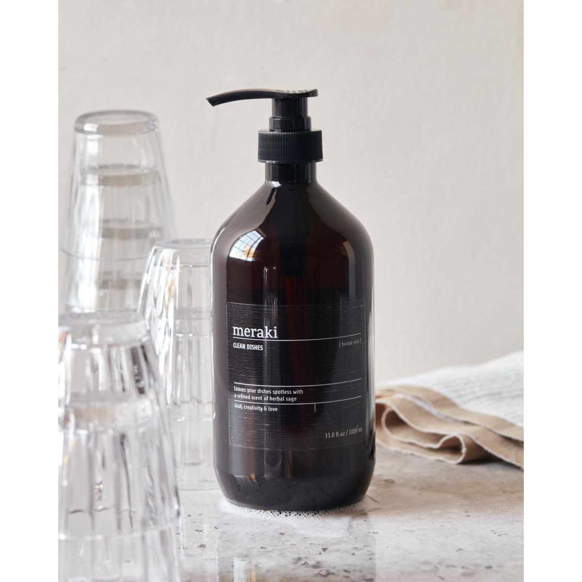 Přípravek na mytí nádobí Meraki HERBAL NEST 1l_1
