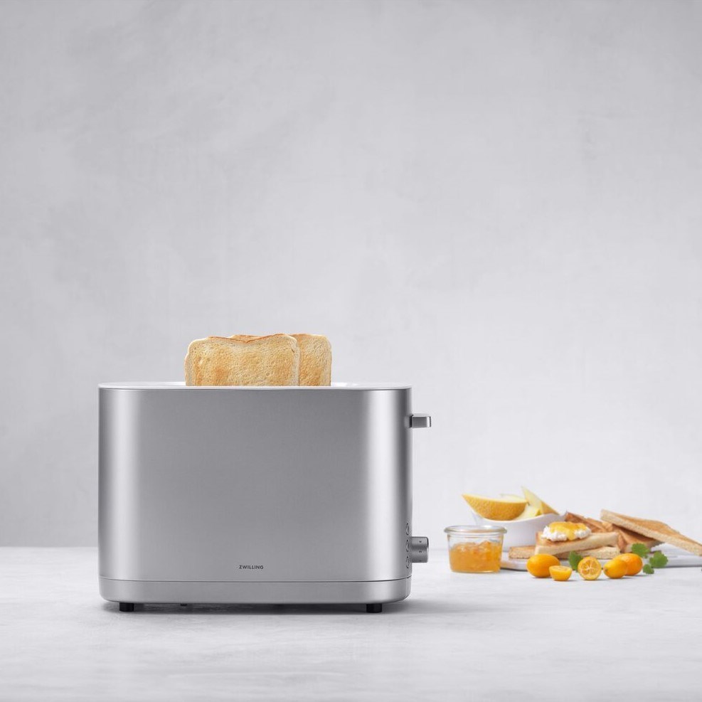 Obrázek z Topinkovač  ZWILLING ENFINIGY P2 1000W nerezový s nástavcem na housky 