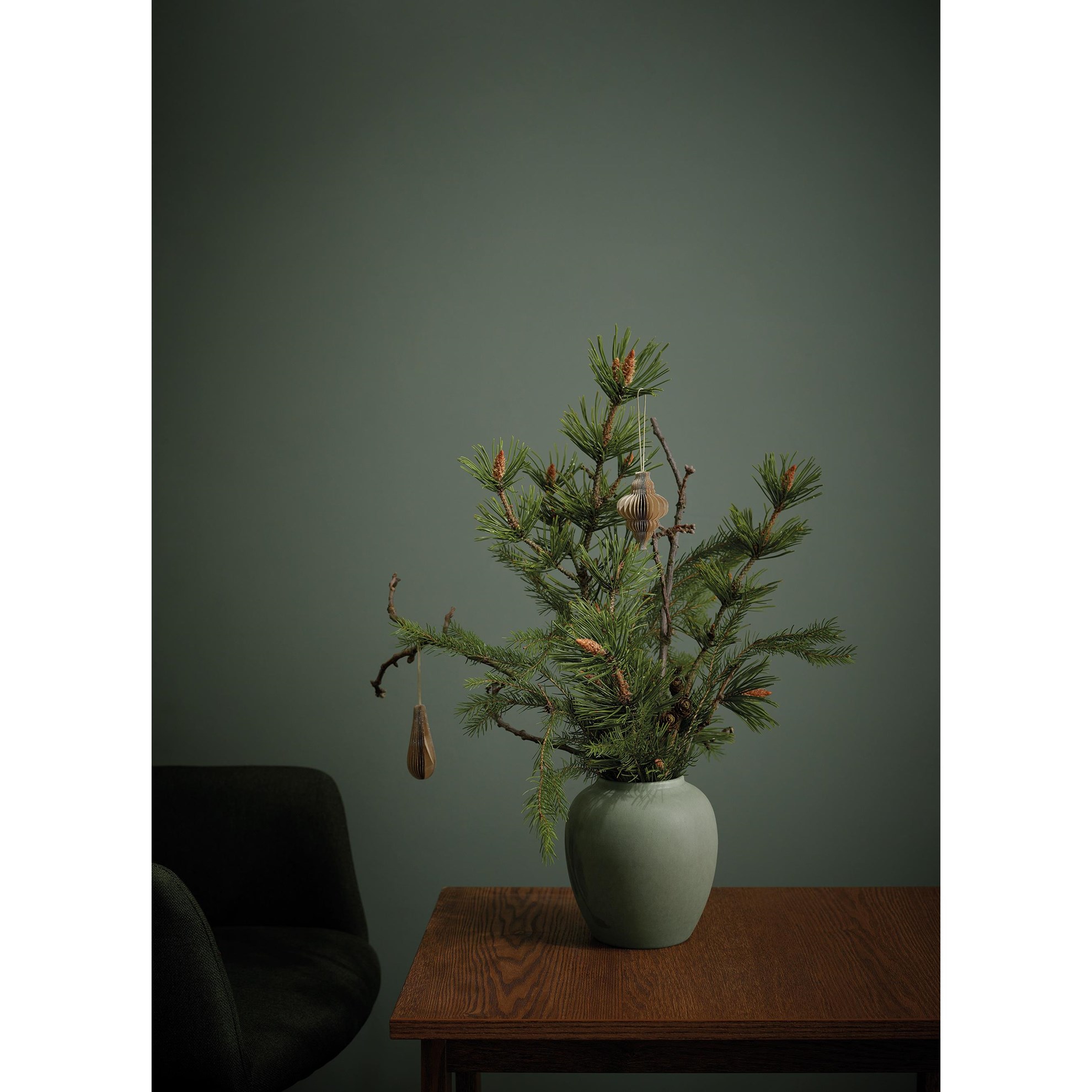 Váza FLOREA 16 cm zelená_2