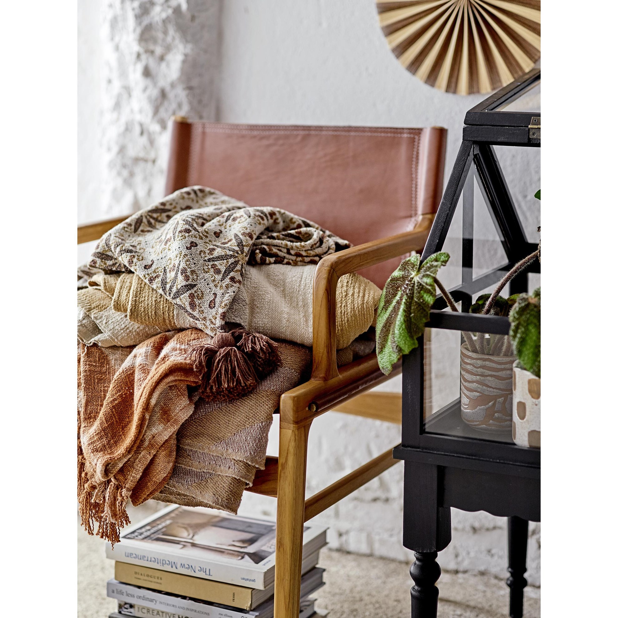 Pléd Lowin, zelený, recyklovaná bavlna_3