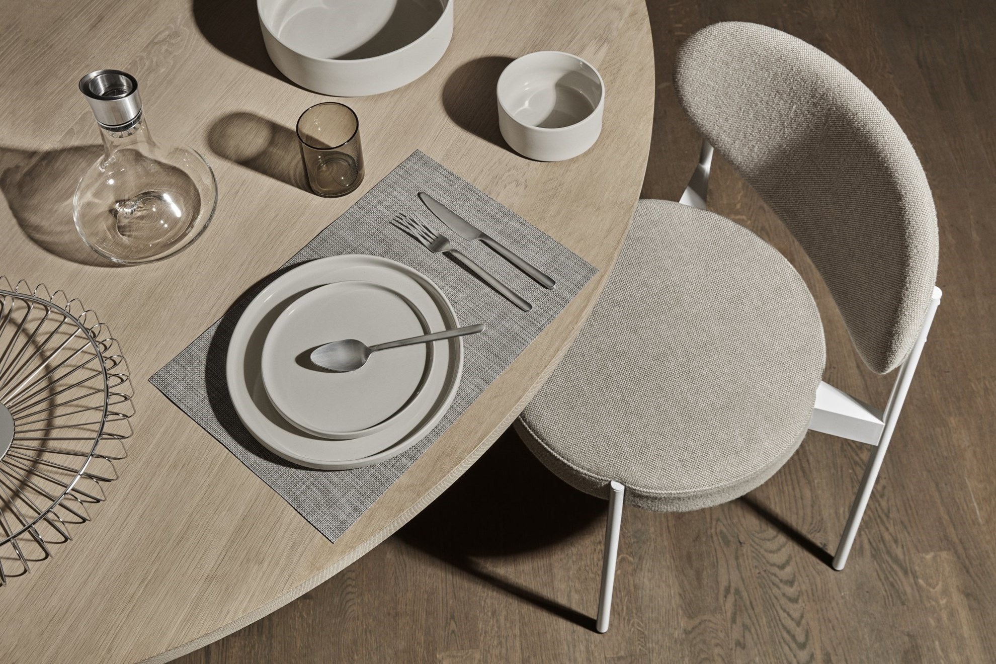 Obrázek z Drátěný koš ESTRA 30 cm chromový 