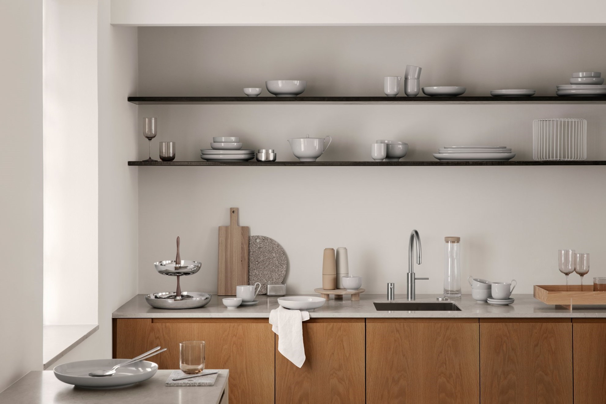 Obrázek z Drátěný koš ESTRA 30 cm chromový 