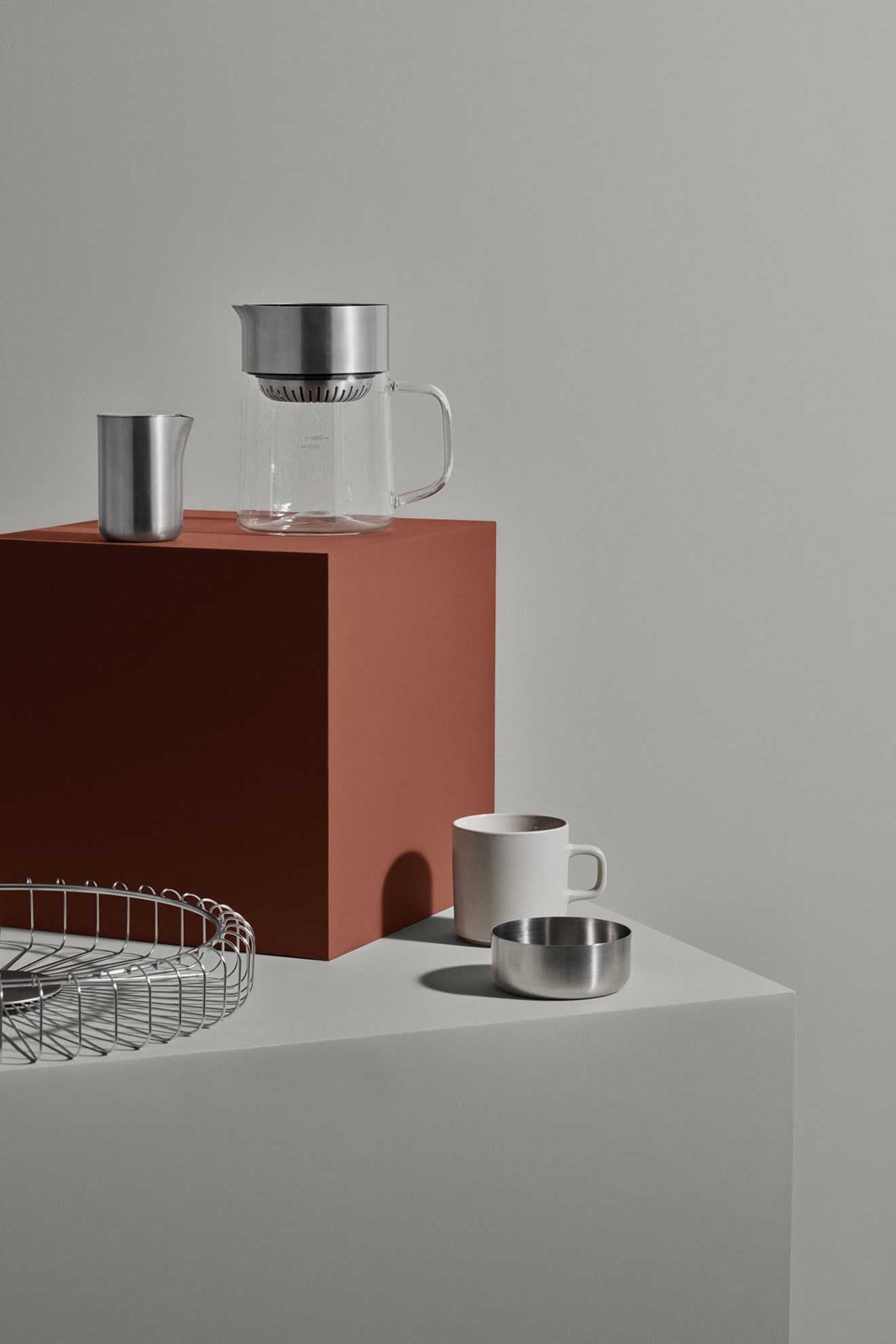 Obrázek z Drátěný koš ESTRA 30 cm chromový 