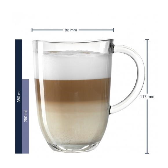 Šálky na latte se lžičkou 380 ml SET/2ks_0