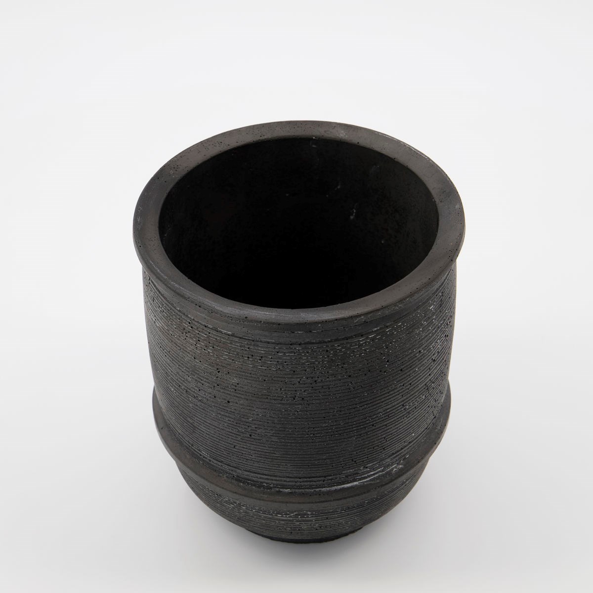 Květináč GROUND betonový 14 cm černý_0