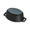 Hrnec STAUB oválný 11 cm černý_2