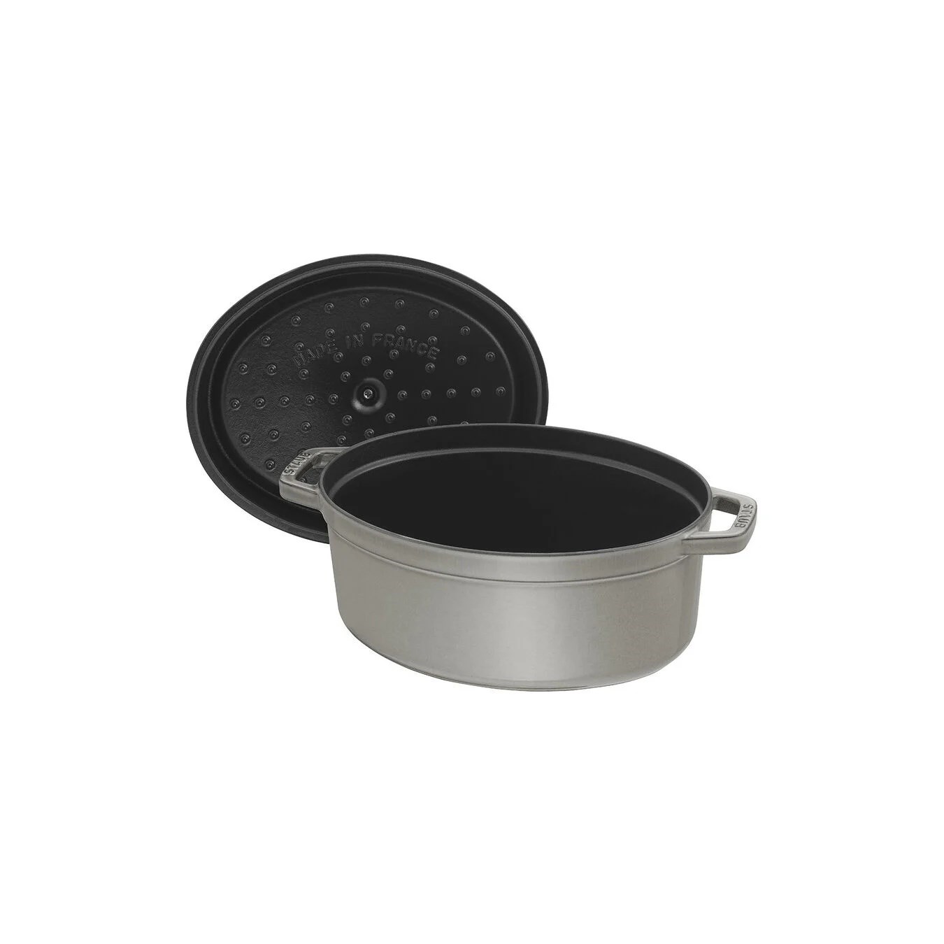 Hrnec STAUB oválný 33 cm šedý_2
