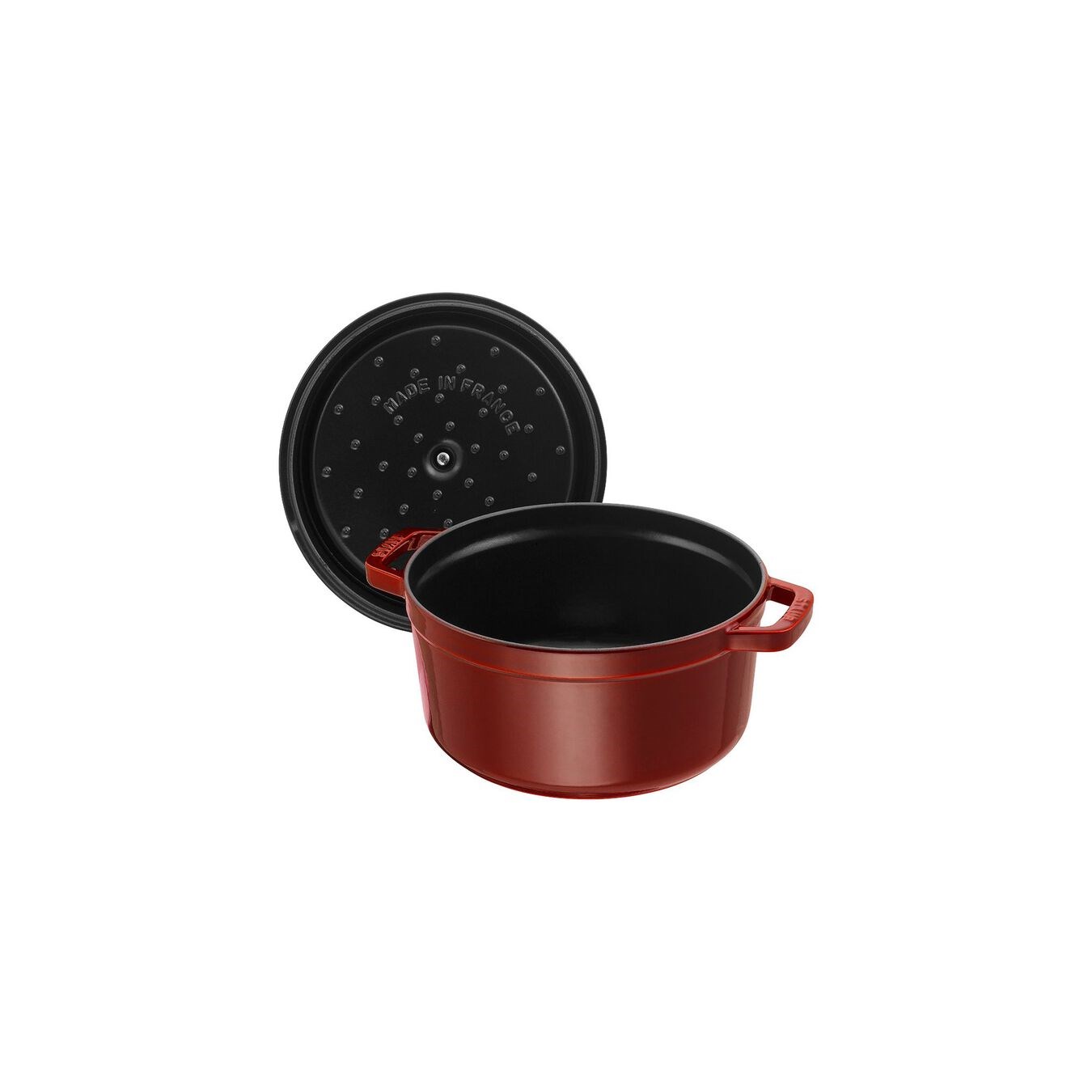 Hrnec STAUB kulatý 28 cm vínový_0