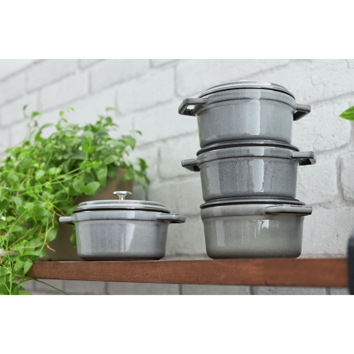 Hrnec STAUB kulatý 14 cm šedý_3