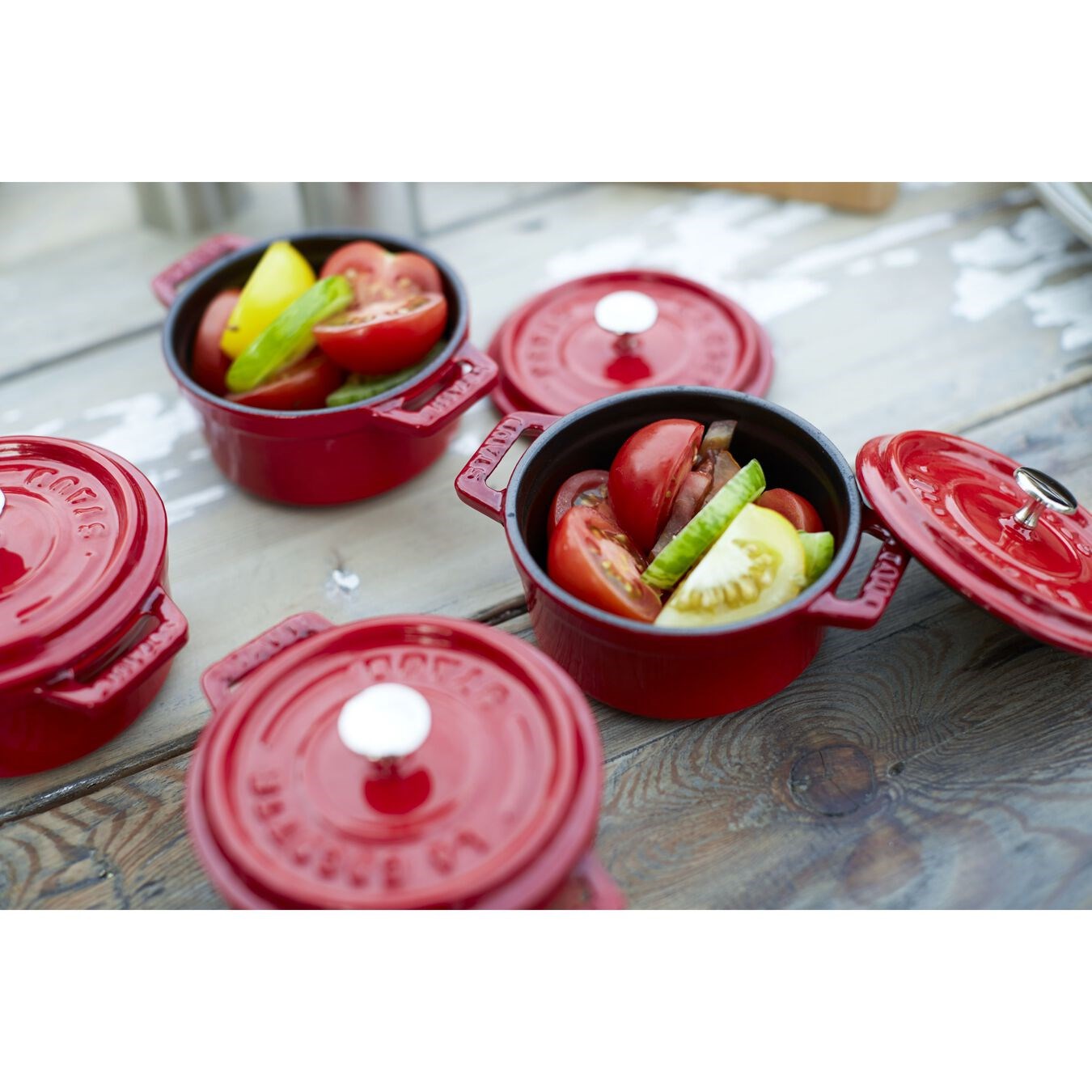 Hrnec STAUB kulatý 10 cm červený_4